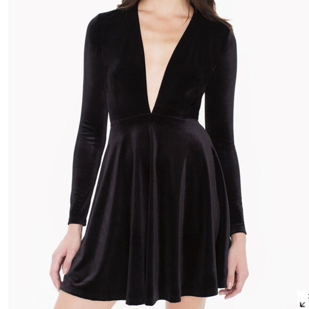 American Apparel Skater V Dress - Picture 2 of 5